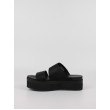 Women's Sandal Calvin KLein Flatform Sandal Webbing YW0YW00966-BDS Black