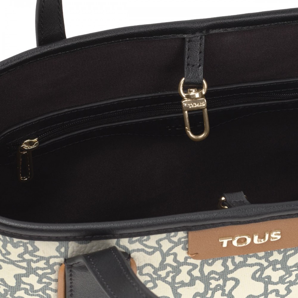 Women Bag Tous Capazo S. K Mini 2000898346 Biege-Negro