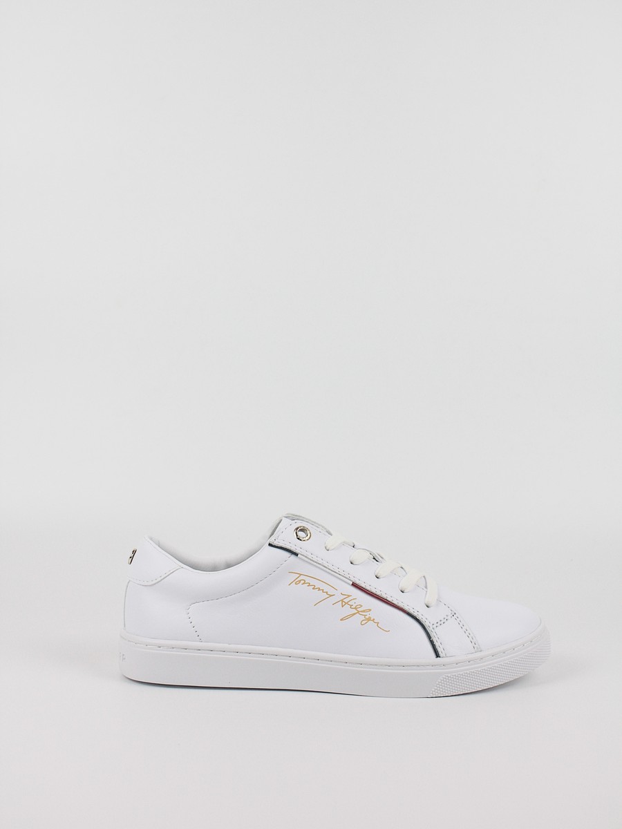 Γυναικεία Sneaker Tommy Hilfiger Signature Sneaker FW0FW06322 YBS Ασπρο