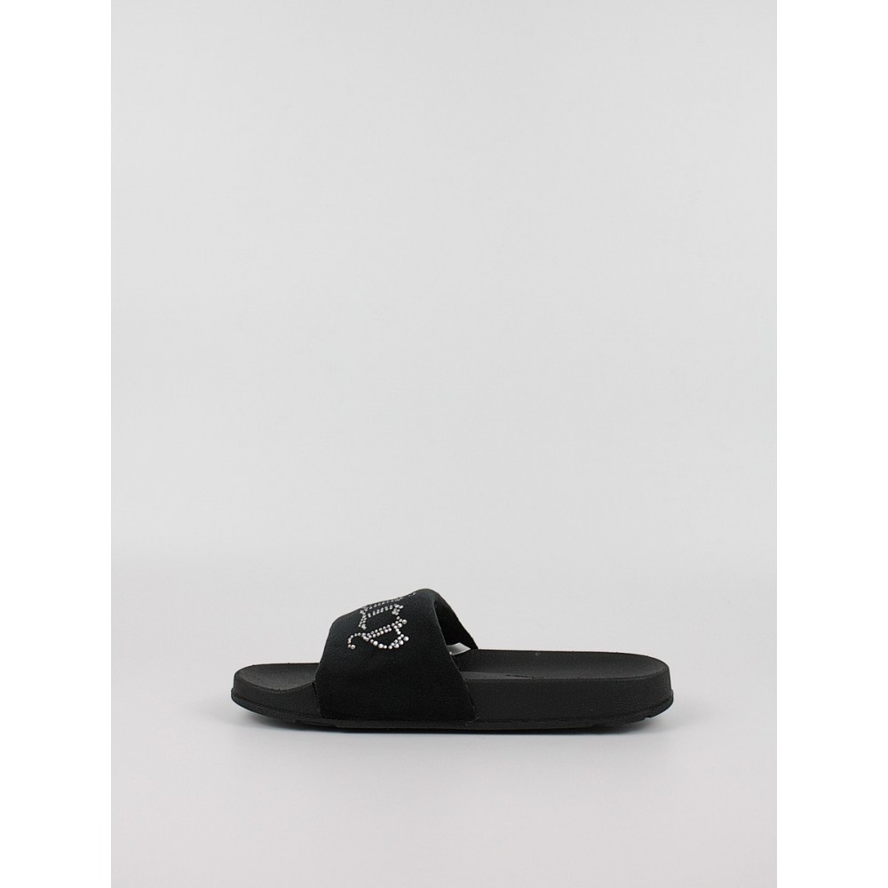 Γυναικεία Slider Juicy Couture JCFSYL222003-101 Dani Velour & Diamante Strap Slider Μαύρη Γυναικεία Slider Juicy Couture JCFSYL222003-101 Dani Velour & Diamante Strap Slider Μαύρη