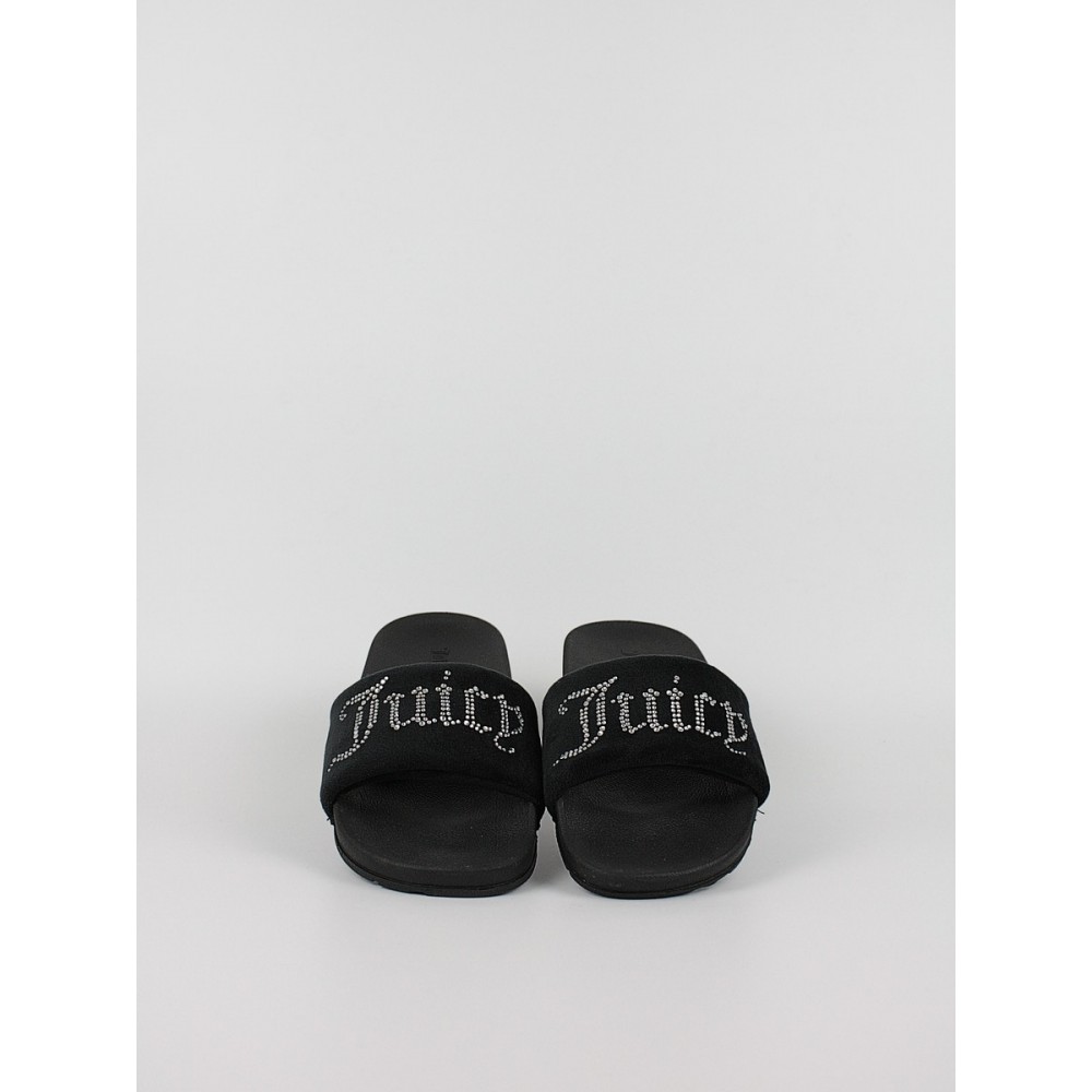 Γυναικεία Slider Juicy Couture JCFSYL222003-101 Dani Velour & Diamante Strap Slider Μαύρη Γυναικεία Slider Juicy Couture JCFSYL222003-101 Dani Velour & Diamante Strap Slider Μαύρη