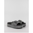 Γυναικεία Slider Juicy Couture JCFSYL222007-101 Dora Diamante Stacked Sandal Στράς Γυναικεία Slider Juicy Couture JCFSYL222007-101 Dora Diamante Stacked Sandal Στράς