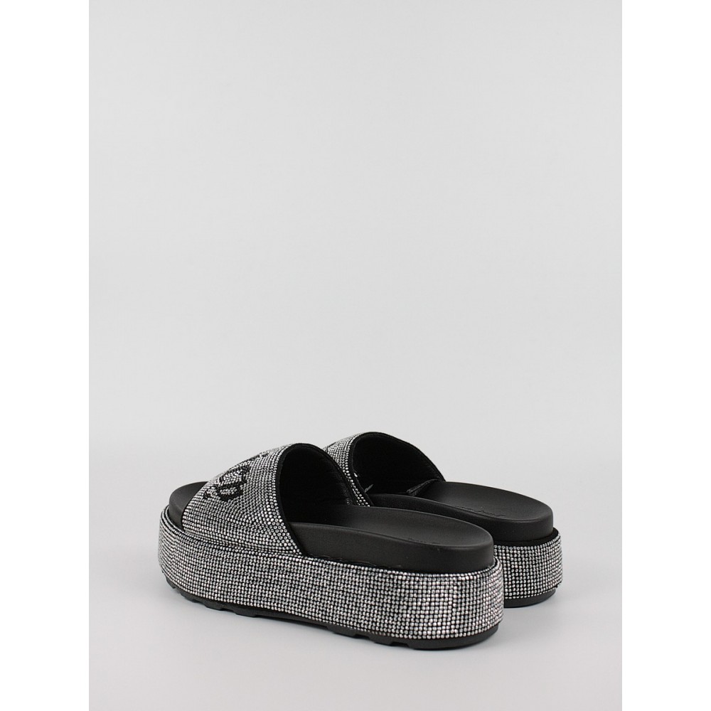 Γυναικεία Slider Juicy Couture JCFSYL222007-101 Dora Diamante Stacked Sandal Στράς Γυναικεία Slider Juicy Couture JCFSYL222007-101 Dora Diamante Stacked Sandal Στράς