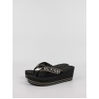 Women's Flip Flops Tommy Hilfiger Tommy Webbing H Wedge Sandal FW0FW07149-BDS Black