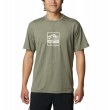 Men's Columbia Tech Trail™ Front Graphic SS Tee 2036545-011 Stone Green Heather