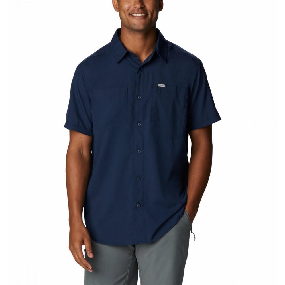 Ανδρικό Πουκάμισο Columbia Silver Ridge™ Utility Lite Short 2030725-464 Μπλε Ανδρικό Πουκάμισο Columbia Silver Ridge™ Utility Lite Short 2030725-464 Μπλε