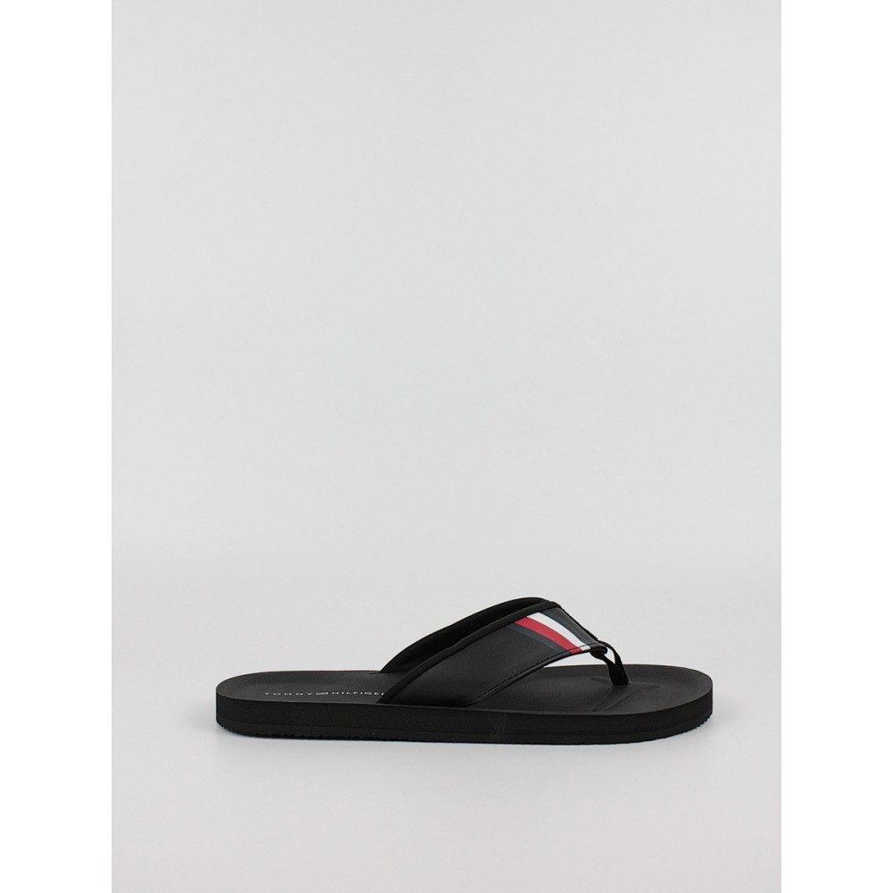 Men's Flip Flops Tommy Hilfiger Comfortable Padded Beach Sandal FM0FM04473-BDS Black Men's Flip Flops Tommy Hilfiger Comfortable Padded Beach Sandal FM0FM04473-BDS Black