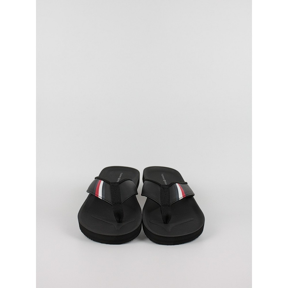 Men's Flip Flops Tommy Hilfiger Comfortable Padded Beach Sandal FM0FM04473-BDS Black Men's Flip Flops Tommy Hilfiger Comfortable Padded Beach Sandal FM0FM04473-BDS Black