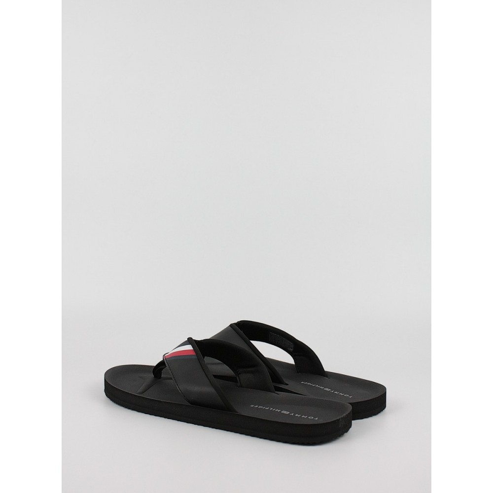 Men's Flip Flops Tommy Hilfiger Comfortable Padded Beach Sandal FM0FM04473-BDS Black Men's Flip Flops Tommy Hilfiger Comfortable Padded Beach Sandal FM0FM04473-BDS Black