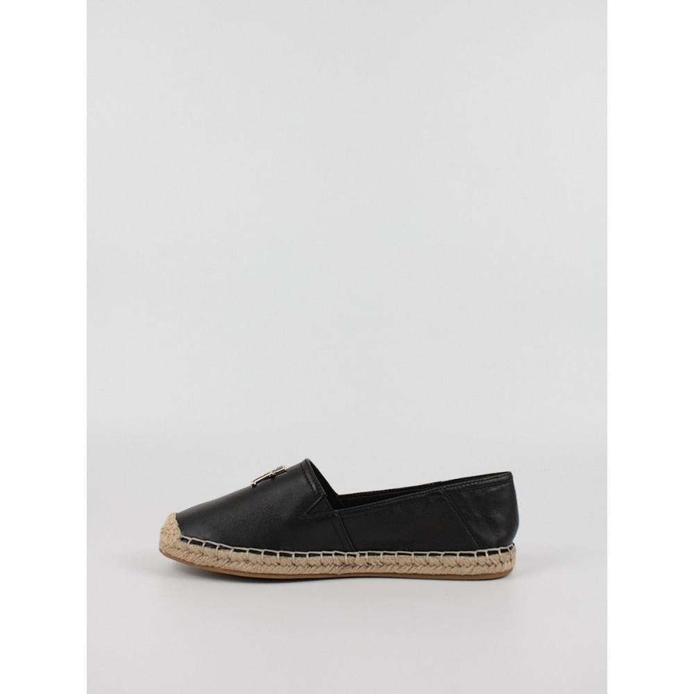 Γυναικεία Εσπανδρίγια Tommy Hilfiger Essential Leather Espadrille FW0FW07100-BDS Μαύρο