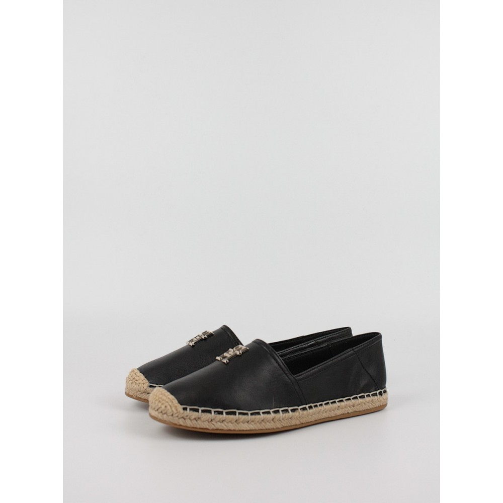 Women Espandrille Tommy Hilfiger Essential Leather Espadrille FW0FW07100-BDS Black