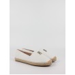 Women Espandrille Tommy Hilfiger Essential Leather Espadrille FW0FW07100-YBL White