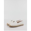 Γυναικεία Εσπανδρίγια Tommy Hilfiger Essential Leather Espadrille FW0FW07100-YBL Ασπρη