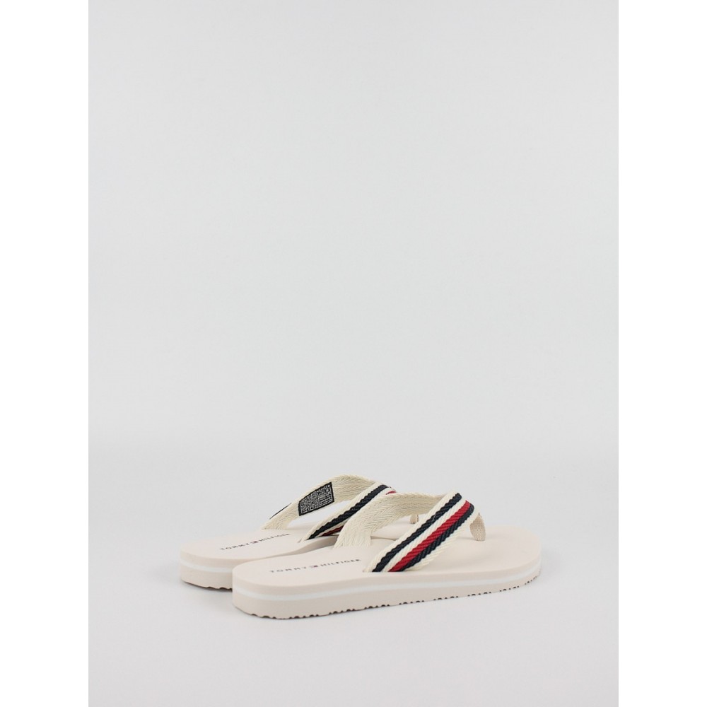 Γυναικεία Σαγιονάρα Tommy Hilfiger Tommy Essential Comfort Sandal FW0FW07147-AF4 Ασπρη