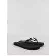 Γυναικεία Σαγιονάρα Calvin KLein Flip Flop Mtl HW0HW01530-BEH Μαύρο