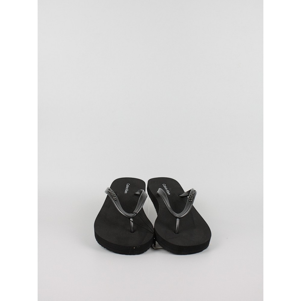 Women's Flip Flops Calvin KLein Flip Flop Mtl HW0HW01530-BEH Black