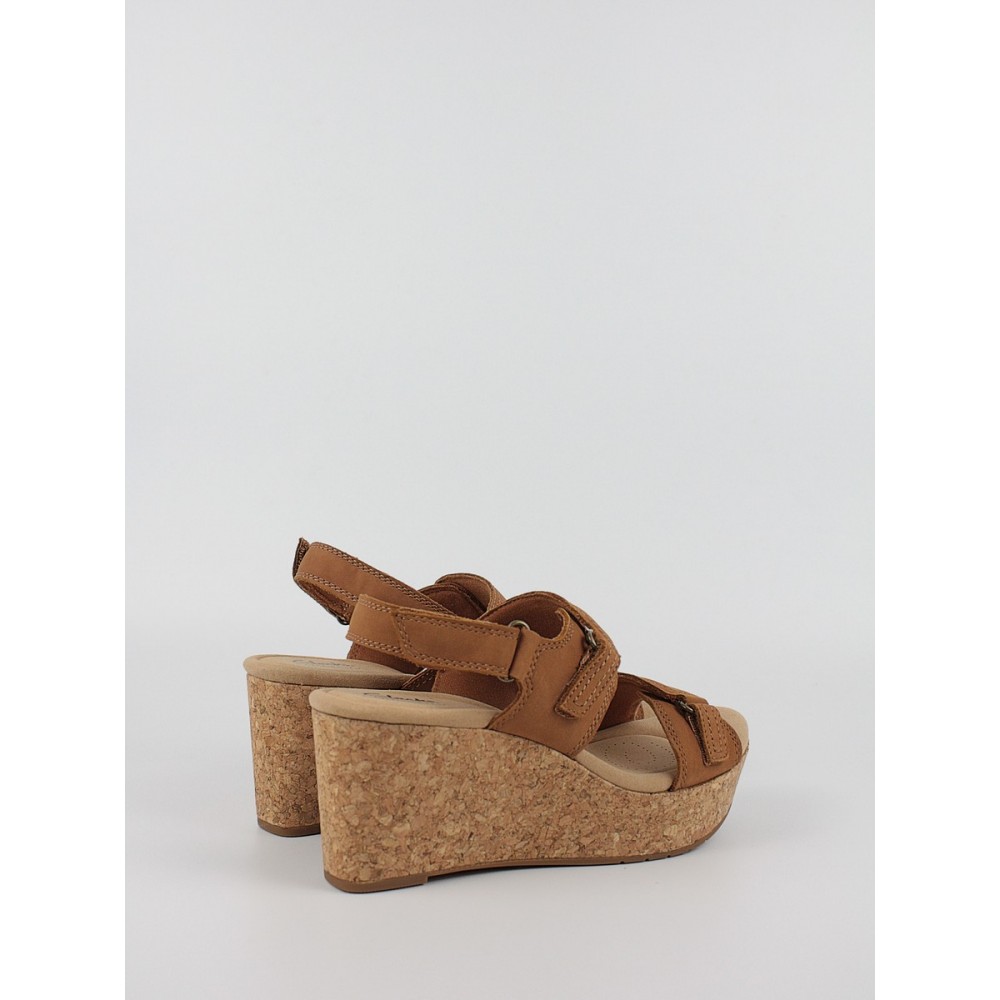 Women Platform Clarks Roze Lane 26171315 Brown