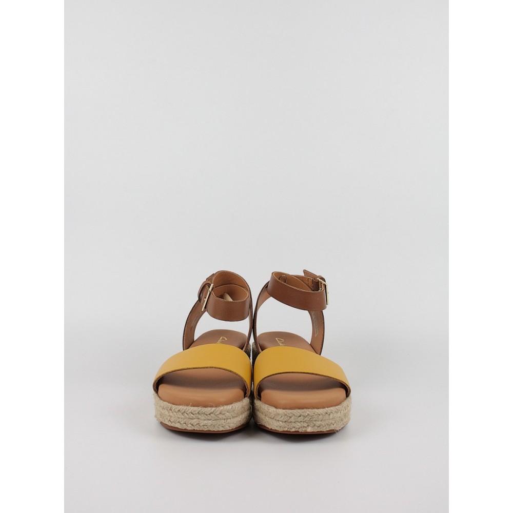 Γυναικεία Πλατφόρμα Clarks Kimmel Ivy 26171871 Ταμπά-Κίτρινο