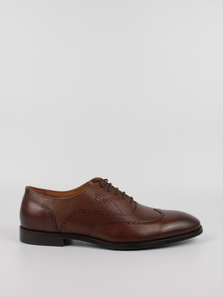 Men Oxford Shoes Versace YOYS024-86 Tobacco