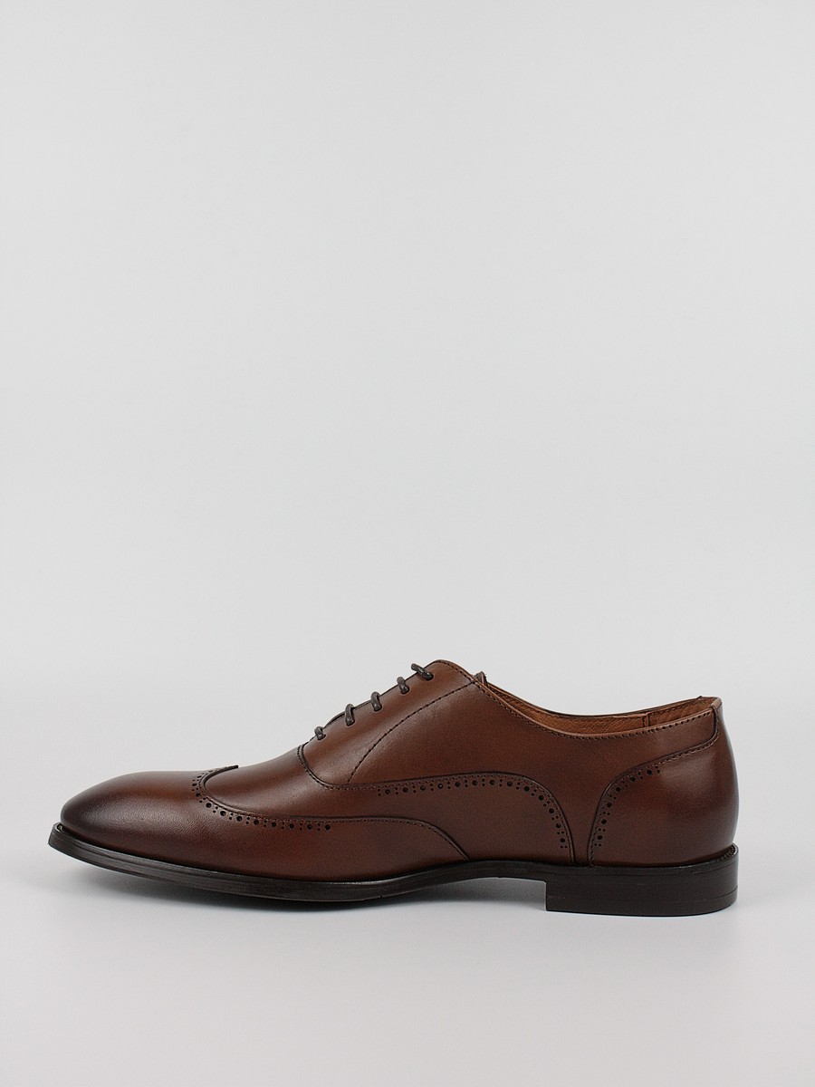 Men Oxford Shoes Versace YOYS024-86 Tobacco