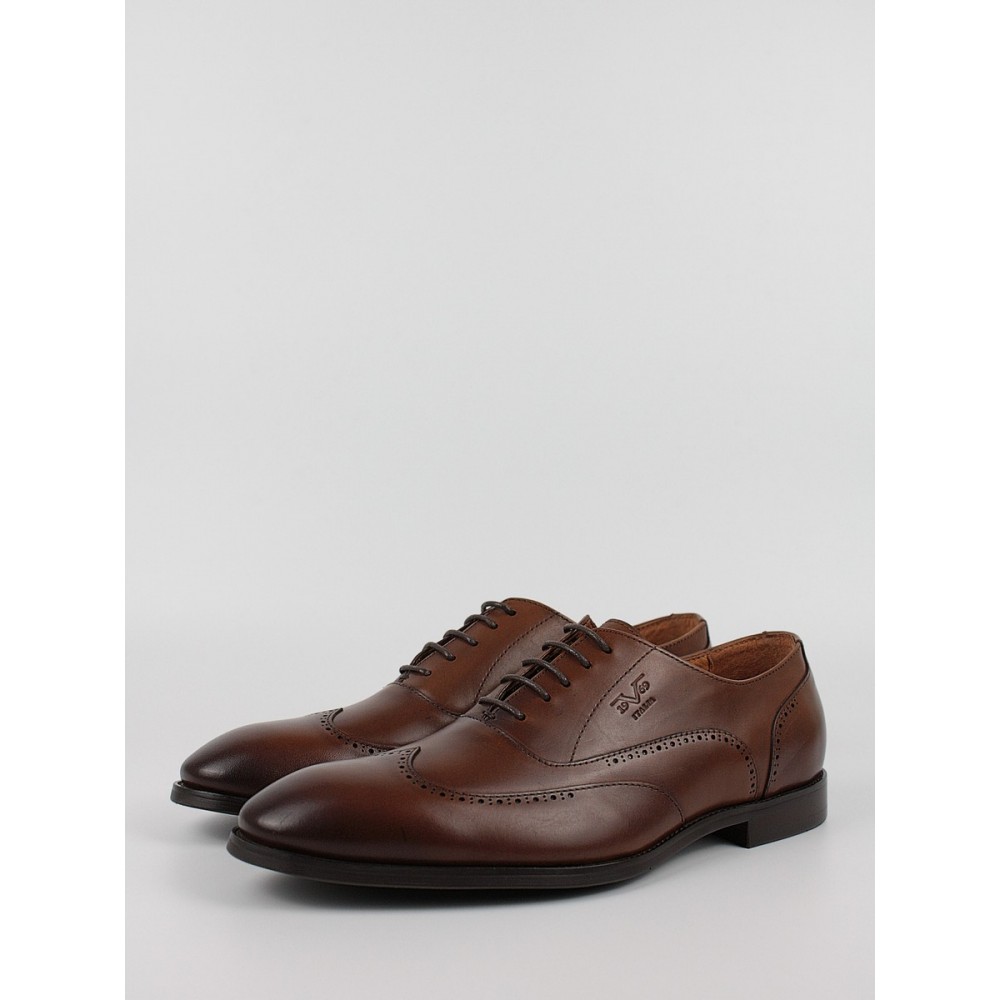 Men Oxford Shoes Versace YOYS024-86 Tobacco