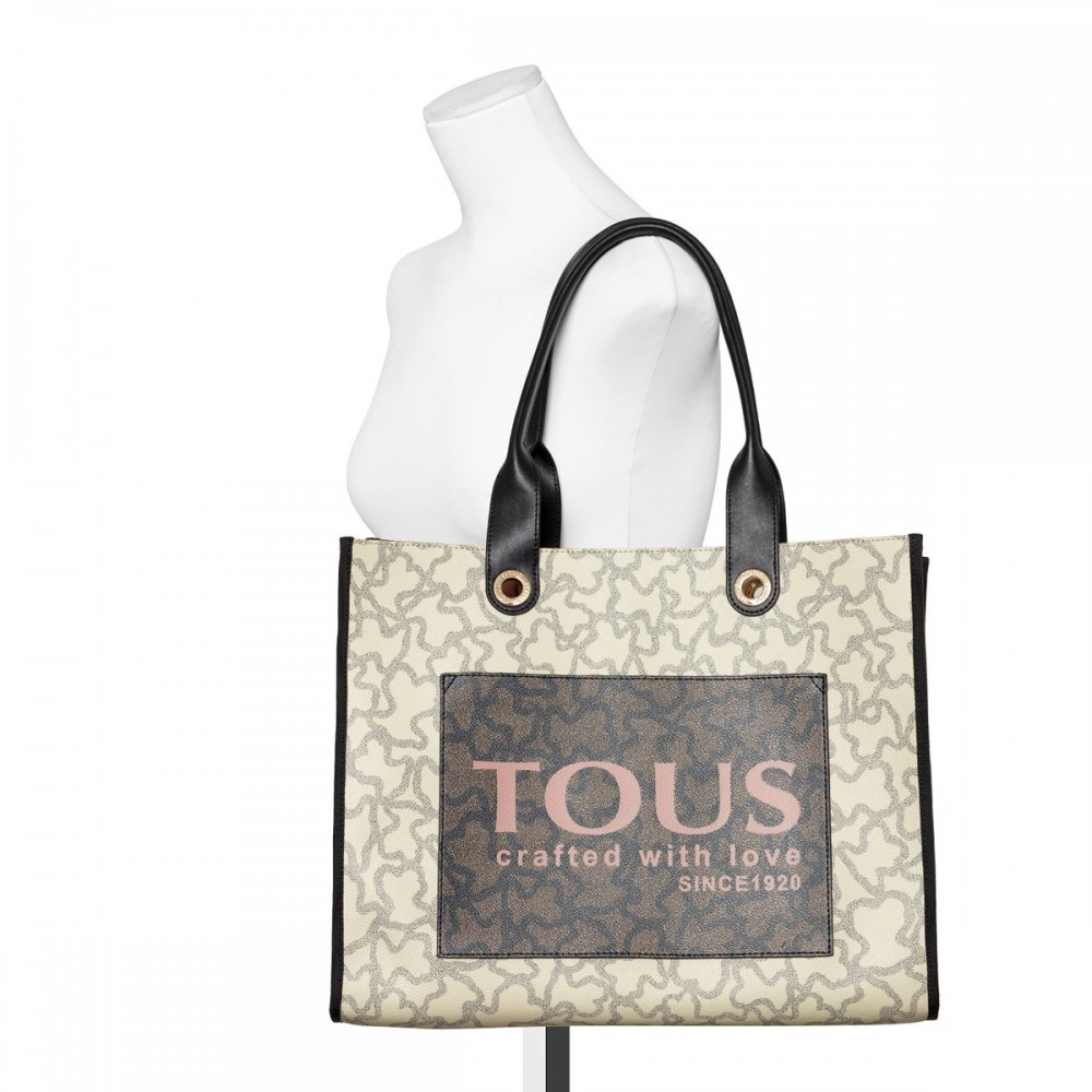 Women Bag Tous Shopping XL Amaya K Icon 2001514159 Biege Multi