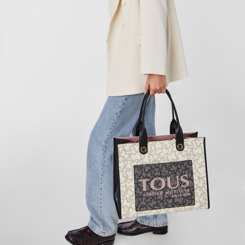 Women Bag Tous Shopping XL Amaya K Icon 2001514159 Biege Multi