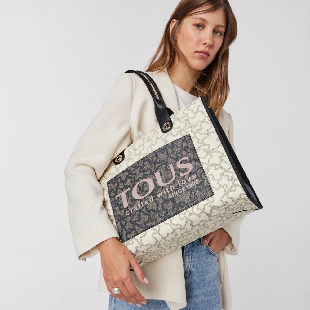 Women Bag Tous Shopping XL Amaya K Icon 2001514159 Biege Multi