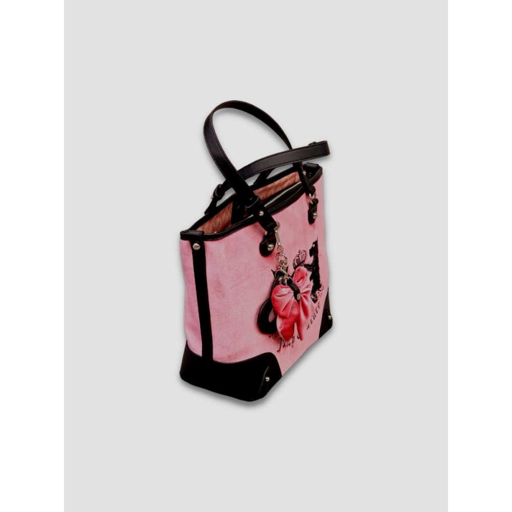 Women Bag Juicy Couture Hollyhock Shopping Bag BEJH64232WXC-476 Pink