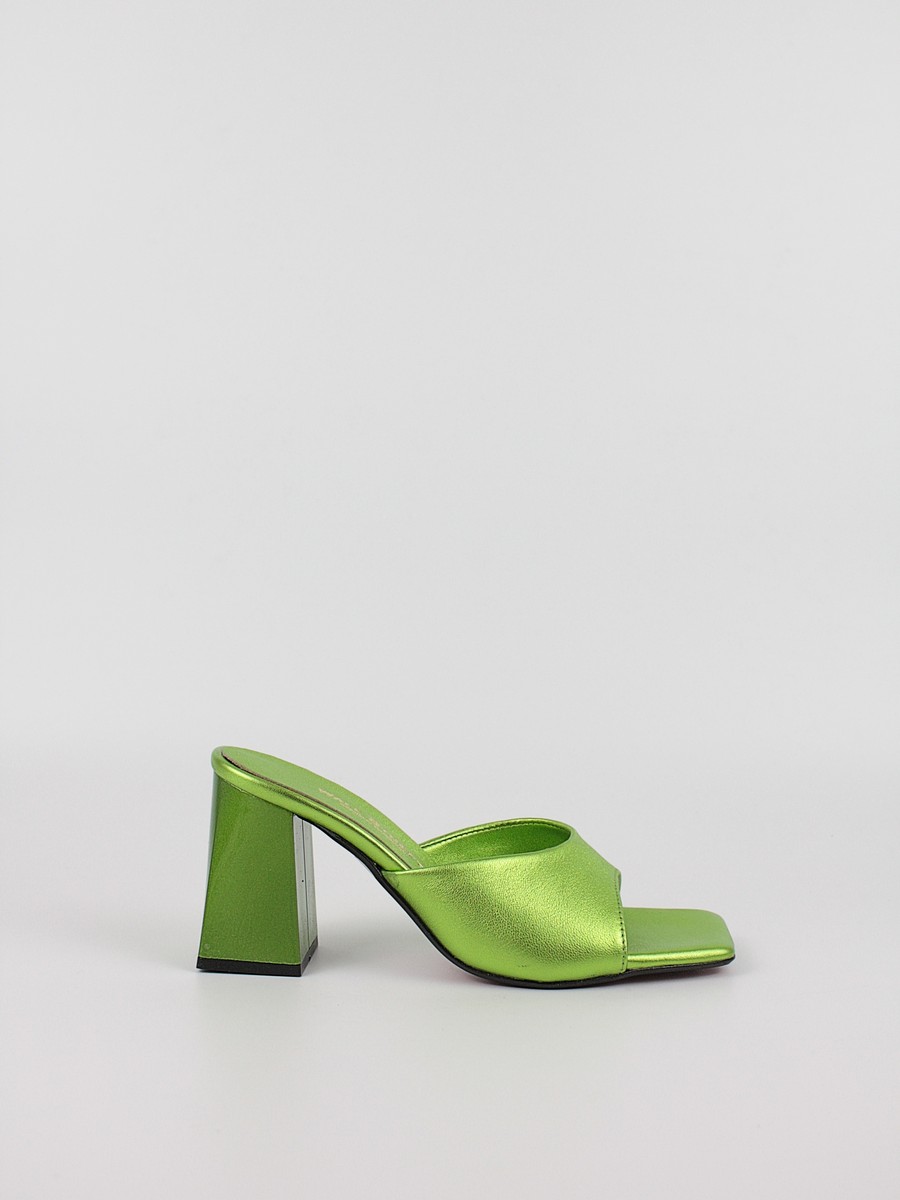 Women's Mule Wall Street 156-23287-99 Lt. Green