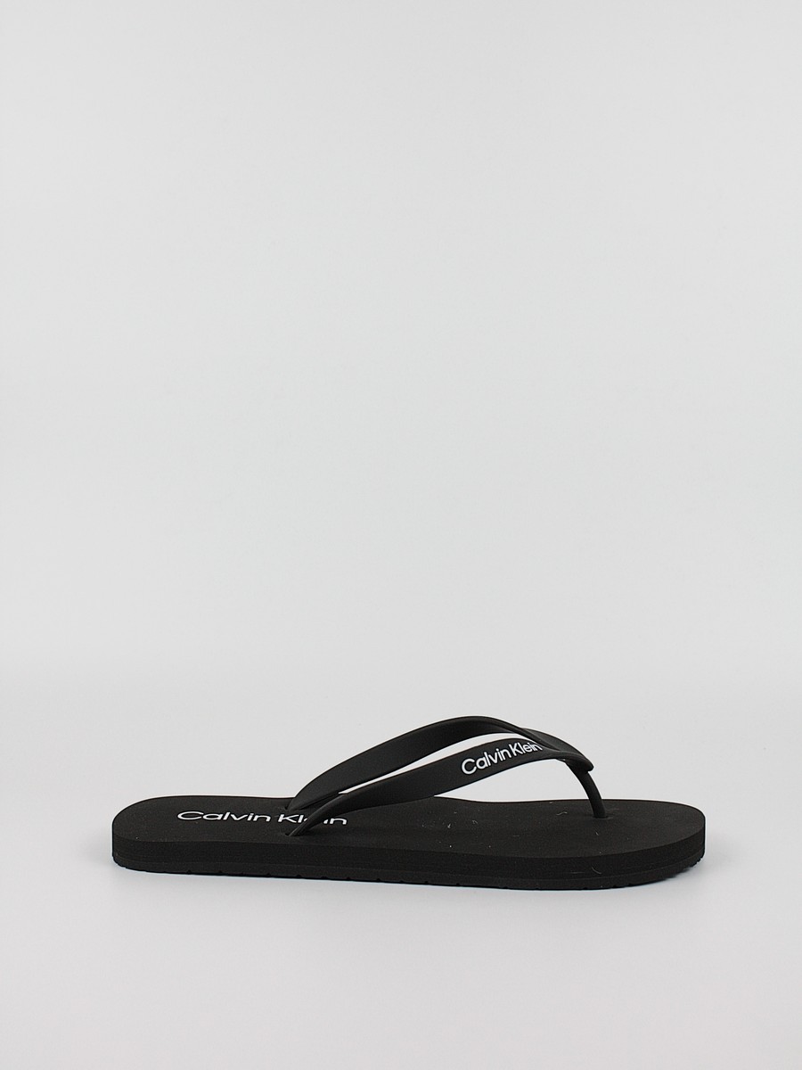 Ανδρική Σαγιονάρα Calvin KLein Flip Flop Rubber HM0HM00956-BEH Μαύρη