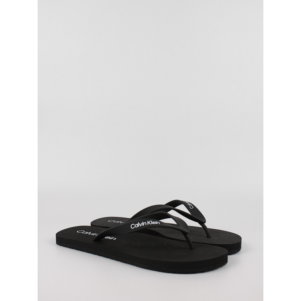 Ανδρική Σαγιονάρα Calvin KLein Flip Flop Rubber HM0HM00956-BEH Μαύρη