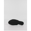 Women's Mules Calvin KLein Flat Sandal Slide Webbing YW0YW00955-BDS Black