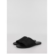 Women's Mules Calvin KLein Flat Sandal Slide Webbing YW0YW00955-BDS Black