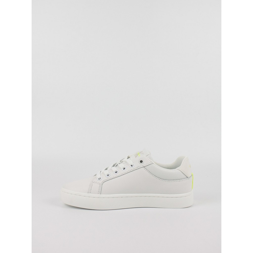 Γυναικεία Sneaker Calvin KLein Classic Cupsole Fluo Contrast Wn YW0YW00912-0LA Ασπρο