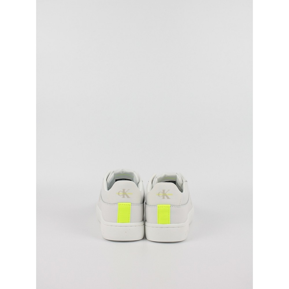 Γυναικεία Sneaker Calvin KLein Classic Cupsole Fluo Contrast Wn YW0YW00912-0LA Ασπρο