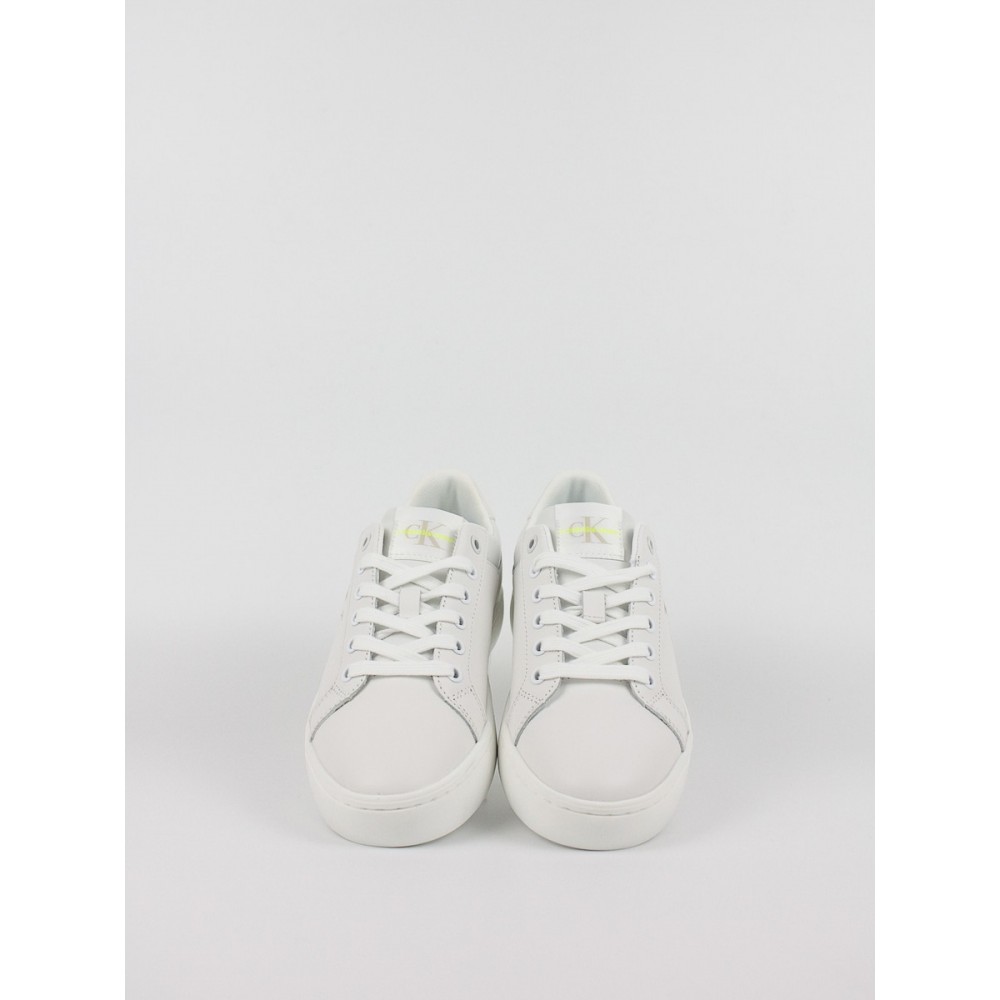 Γυναικεία Sneaker Calvin KLein Classic Cupsole Fluo Contrast Wn YW0YW00912-0LA Ασπρο