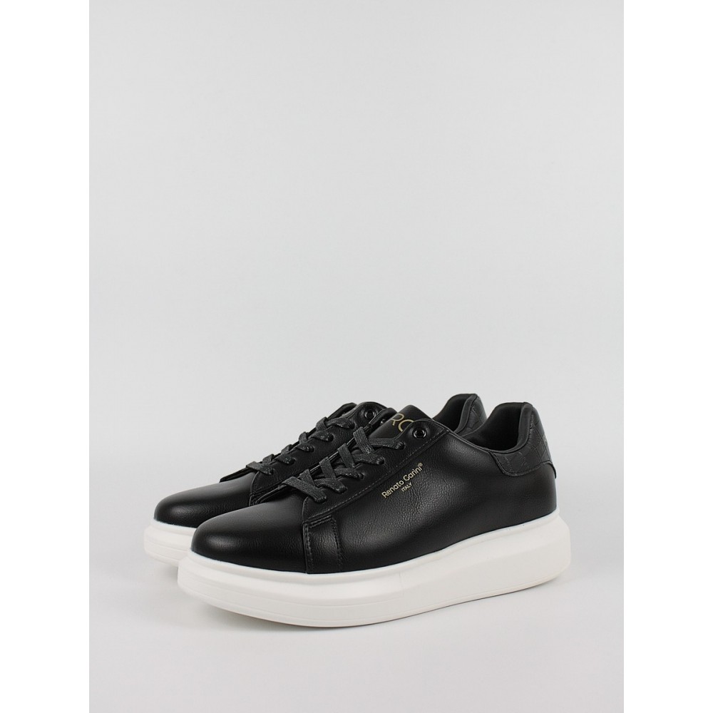 Ανδρικό Sneaker Renato Garini Q5700724312J Μαύρο Ανδρικό Sneaker Renato Garini Q5700724312J Μαύρο