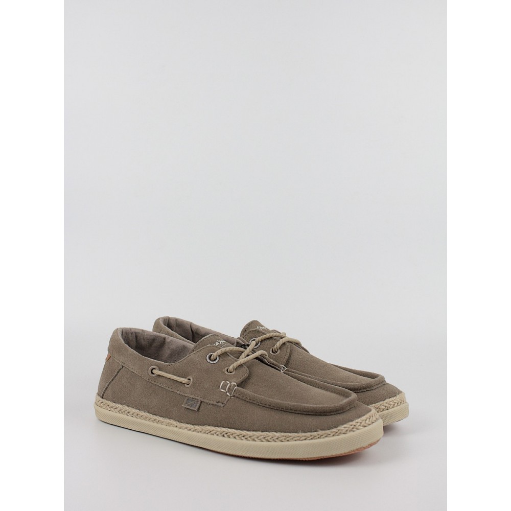 Ανδρικό Παπούτσι Pepe Jeans London Maui Sailor PMS30914-860 Μπεζ