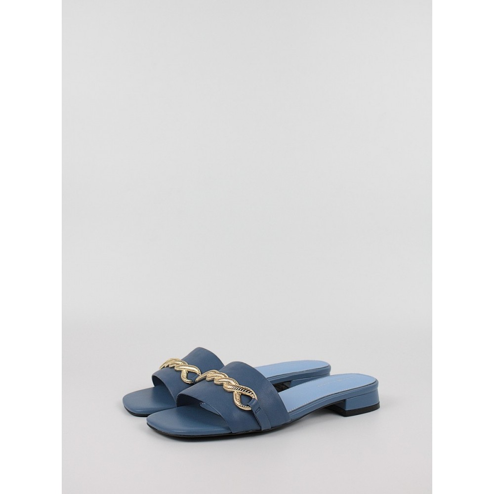 Women's MulesTommy Hilfiger Th Chain Feminine Flat Sandal FW0FW06993-DBX Blue