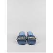 Women's MulesTommy Hilfiger Th Chain Feminine Flat Sandal FW0FW06993-DBX Blue