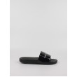 Women's Pool Slide Calvin KLein Slide Silver Monogram YW0YW00638-02Y Blueblack