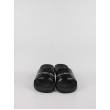 Women's Pool Slide Calvin KLein Slide Silver Monogram YW0YW00638-02Y Blueblack