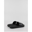 Women's Pool Slide Calvin KLein Slide Silver Monogram YW0YW00638-02Y Blueblack