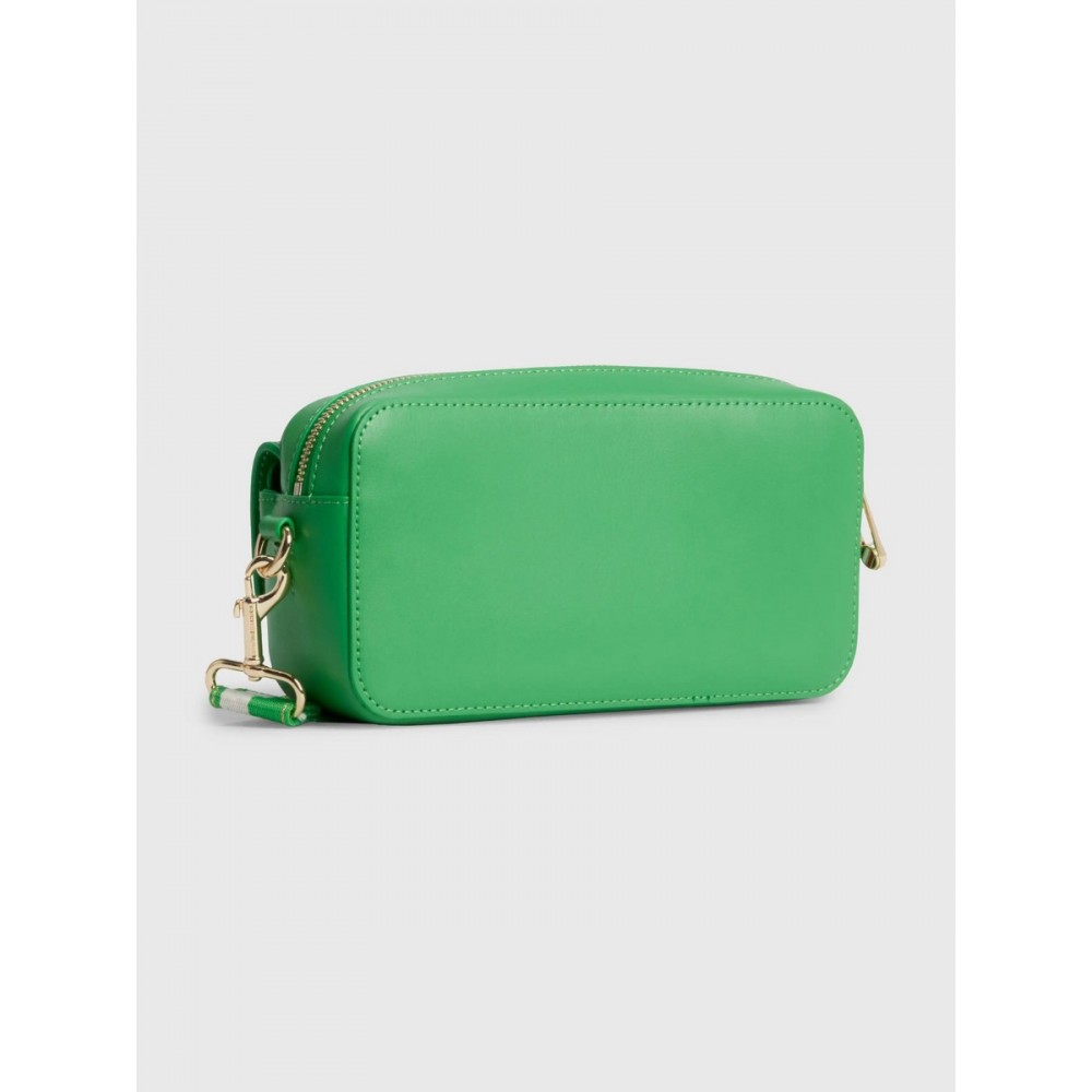 Women Bag Tommy Hilfiger Iconic Tommy Camera Bag AW0AW14467-LXM Green