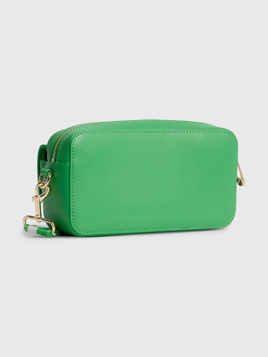 Women Bag Tommy Hilfiger Iconic Tommy Camera Bag AW0AW14467-LXM Green