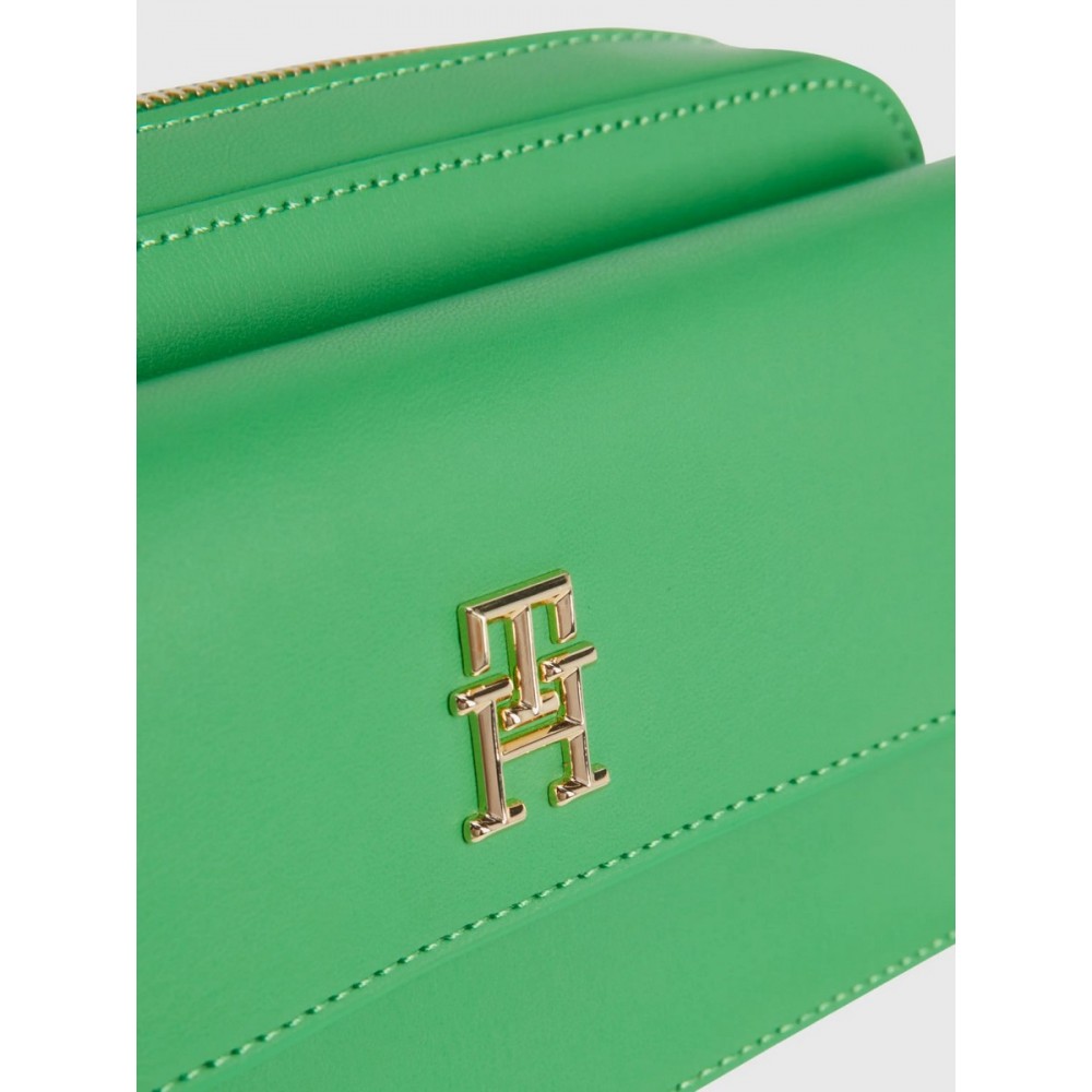 Women Bag Tommy Hilfiger Iconic Tommy Camera Bag AW0AW14467-LXM Green