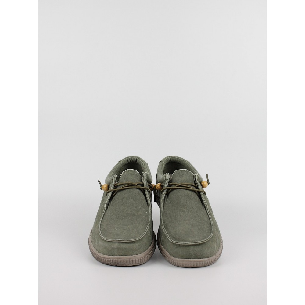 Ανδρικό παπούτσι Walk In Pitas Wallabi Washed WP150 Χακί