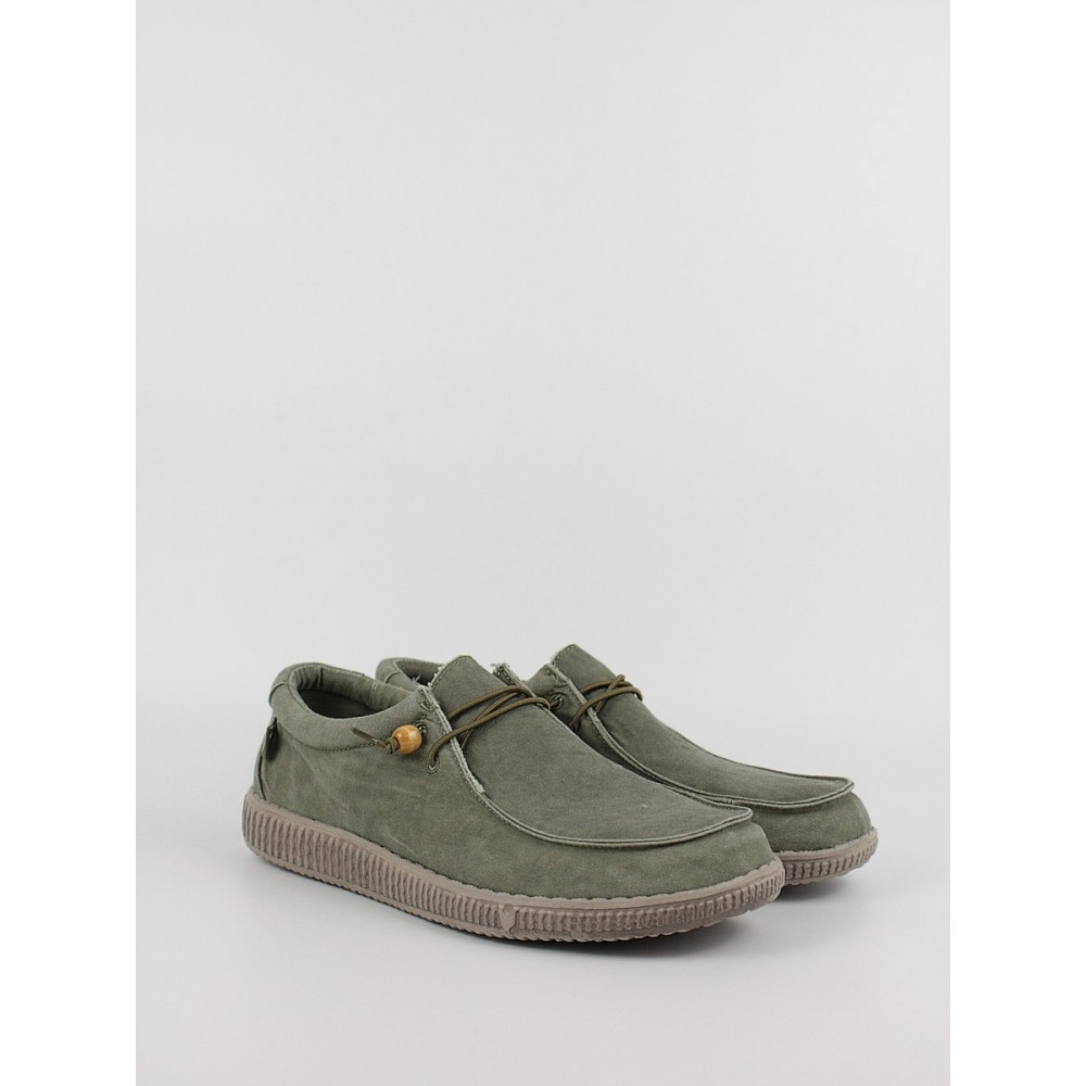 Men Shoe Walk In Pitas Wallabi Washed WP150 Khaki