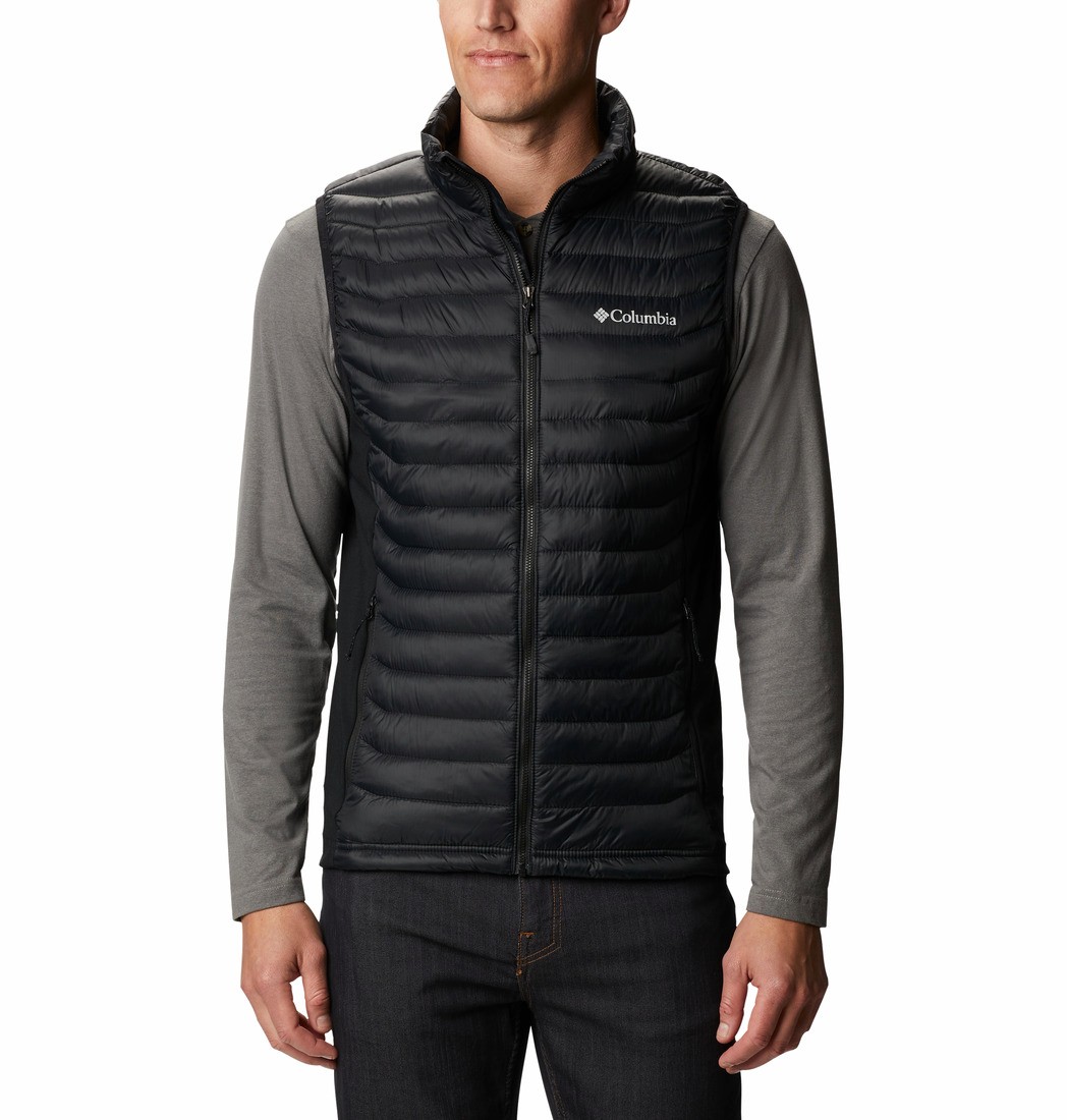 Men s Vest Columbia Powder Pass Vest 1842414 010 Black